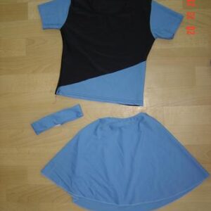 סט נעמי שחור תכלת