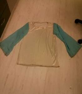 חולצת בנים הר הרצל לבן שרוול כחול